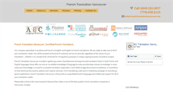 Desktop Screenshot of frenchtranslationvancouver.com